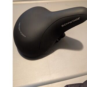 Schwinn Memory Foam Bicycle Bike Saddle Seat Black Comfort Ride